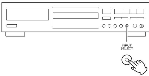 TEAC CD-RW890 - Selección la fuente que desea grabar mediante el botón INPUT SELECT. - 1