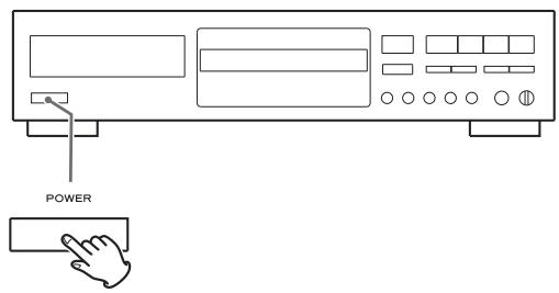 TEAC CD-RW890 - Mise sous tension - 1