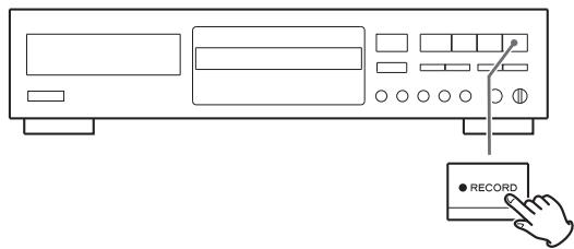 TEAC CD-RW890 - Appuyez sur la touche RECORD. - 1