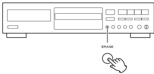 TEAC CD-RW890 - Appuyez à l'arrêt sur la touche ERASE (effacer). - 1