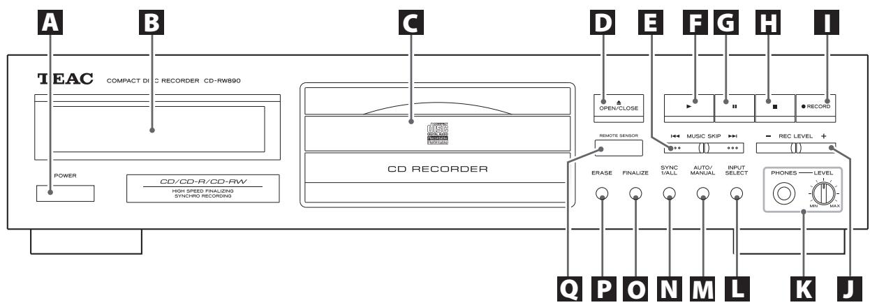 TEAC CD-RW890 - Précautions concernant les piles - 1