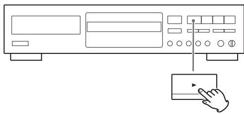 TEAC CD-RW890 - Appuyez sur la touche lecture (▶) pour lancer la définitionalisation. - 1