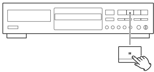 TEAC CD-RW890 - To pause playback - 1