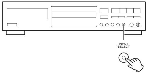 TEAC CD-RW890 - Select the source to be recorded using the INPUT SELECT button. - 1
