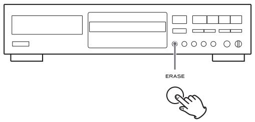 TEAC CD-RW890 - Pulse el botón ERASE dos veces. - 1