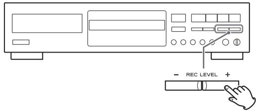 TEAC CD-RW890 - Si besoin est, régalez le niveau d'enregistrement avec les touches REC LEVEL. - 1