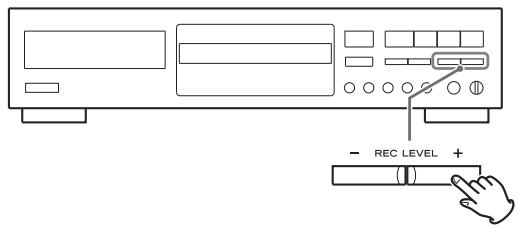 TEAC CD-RW890 - If necessary, adjust the recording level using the REC LEVEL buttons. - 1