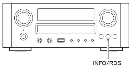 TEAC CR-H500NT - Changing the displayed information - 1