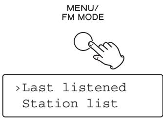 TEAC CR-H500NT - Open the internet radio menu. - 1