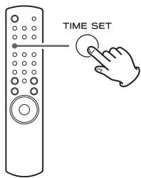 TEAC CR-H500NT - Press the TIME SET button. - 1