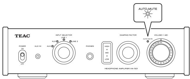 TEAC HA501 - Utilización del mando giratorio DAMPING FACTOR - 9
