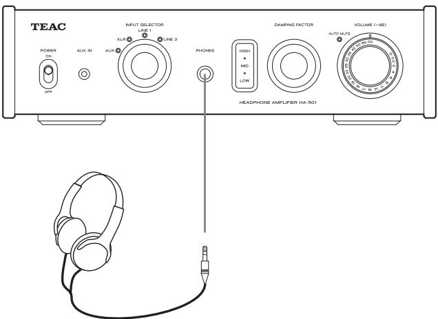 TEAC HA501 - No encienda la unida hasta que está hechas todas las conexiones. - 1