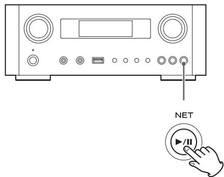 TEAC NPH750 B, NPH750 S - Press the NET button to select the mode. - 1