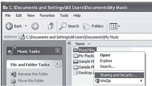 TEAC NPH750 S - Copy files to the "Shared Music" folder in "Shared Documents". - 2