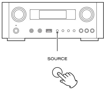 TEAC NPH750 S - Press the SOURCE button repeatedly to select "USB Audio In". - 1