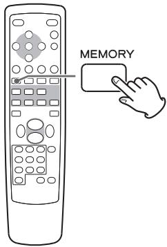 TEAC T-R650 - Premere il tasting e memory. - 6