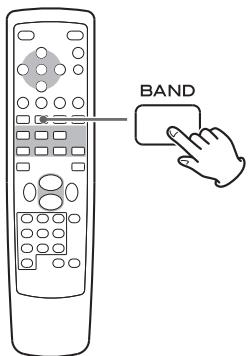 TEAC T-R650 - Select AM or FM by pressing the BAND button repeatedly. - 1