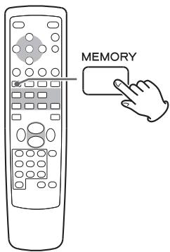 TEAC T-R650 - Appuyez sur la touche MEMORY. - 6
