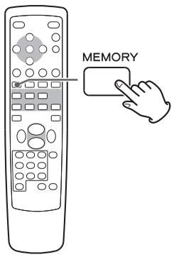 TEAC T-R650 - Press the MEMORY button. - 6