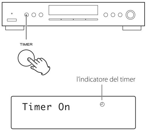 TEAC T-R650 - Per attivare il timer - 1