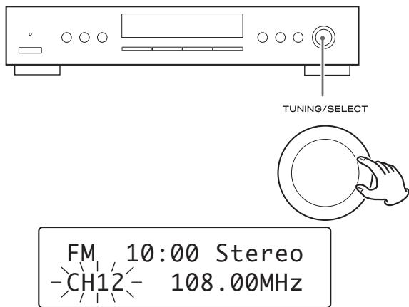 TEAC T-R650 - Tune in the station you want to store. - 3
