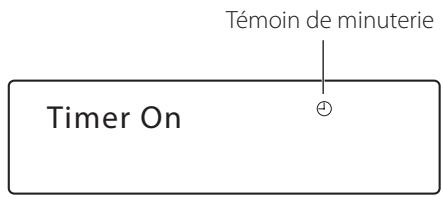 TEAC T-R650 - Appuyez répétitivement sur la touche TIMER jusqu'à ce que "TIMER on" apparaisse. - 2