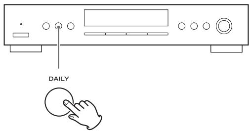 TEAC T-R650 - Press the DAILY button. - 1