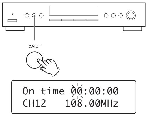 TEAC T-R650 - Réglage de la minuterie quotidienne 1 - 1