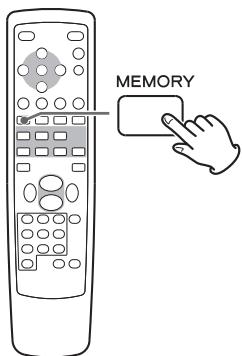 TEAC T-R650 - Betätigen Sie die MEMORY-Taste. - 5