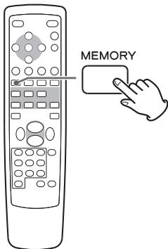 TEAC T-R650 - Druk op MEMORY. - 1