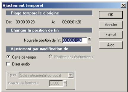 CAKEWALK SONAR 8 - Étirer ou rétrécir pour obtenir une longueur spécifique - 1