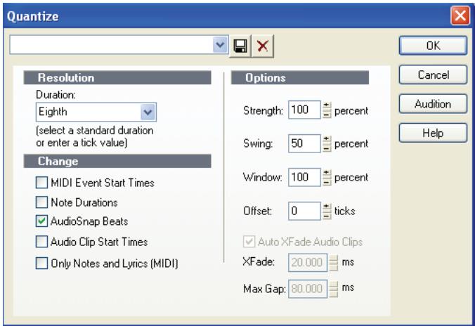 CAKEWALK SONAR 8 - Didacticiel de quantisation - 3