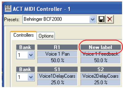CAKEWALK SONAR 8 - Comment créer des presets contrôleur MIDI ACT - 6