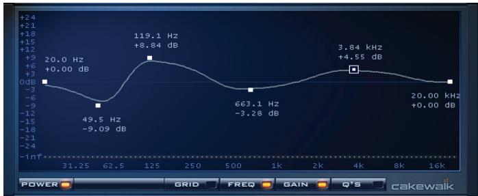 CAKEWALK SONAR 8 - Plug-in LP-64 EQ - 1