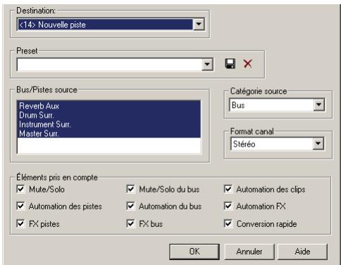 CAKEWALK SONAR 8 - Effectuer un mixage final des pistes audio (conversion sur piste) - 1