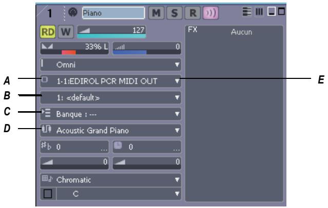 CAKEWALK SONAR 8 - Configuration des pistes - 1