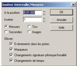 CAKEWALK SONAR 8 - Insérer une seule mesure vide dans un projet - 1