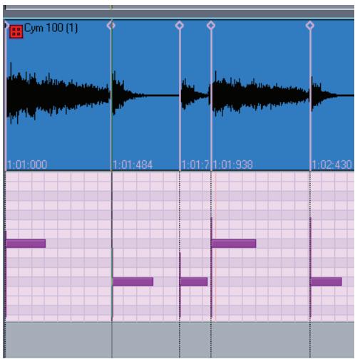 CAKEWALK SONAR 8 - Caler sur les transitoires audio - 3