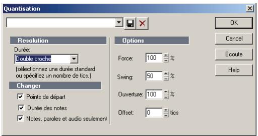CAKEWALK SONAR 8 - Utiliser la commande quantisation - 1