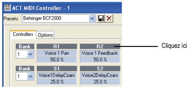 CAKEWALK SONAR 8 - Comment créer des presets contrôleur MIDI ACT - 3