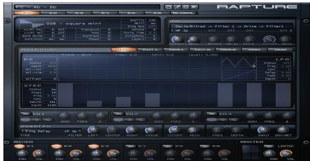 CAKEWALK SONAR 8 - Synthé rapture le - 1