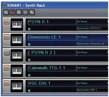 CAKEWALK SONAR 8 - Interface de l'explorateur de boucles - 1