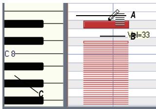 CAKEWALK SONAR 8 - Édition de notes à l'aide des outils crayon et sélection - 1