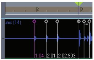 CAKEWALK SONAR 8 - Démonstration de la commande caler la mesure/le temps sur la position de lecture : - 7