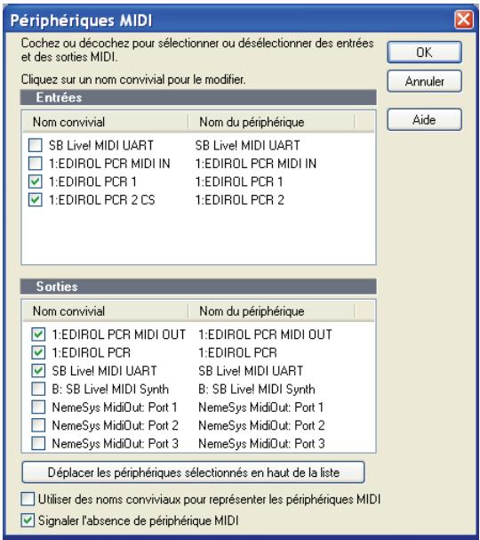 CAKEWALK SONAR 8 - Configuration des périphériques d'entrée/sorting MIDI - 1