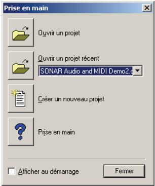 CAKEWALK SONAR 8 - Démarrage de SONAR - 1