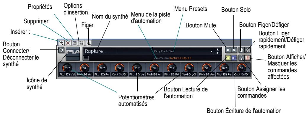 CAKEWALK SONAR 8 - Vue rack de synthés - 1