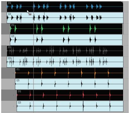 CAKEWALK SONAR 8 - Grouper des clips pendant un enregistrement multipistes - 1