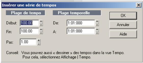 CAKEWALK SONAR 8 - Insérer une série de temps - 1