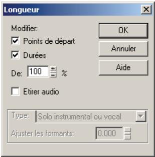 CAKEWALK SONAR 8 - Étirer ou rétrécir selon un pourcentage - 1